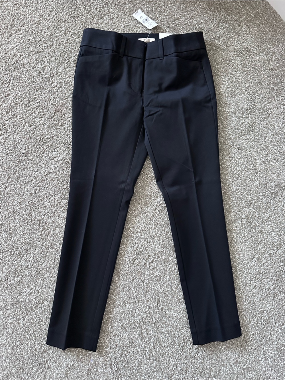 NWT LOFT Outlet Modern Skinny Ankle Pants 2P Petite Black
